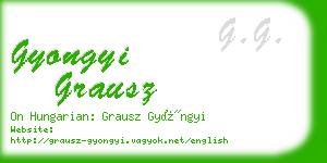 gyongyi grausz business card